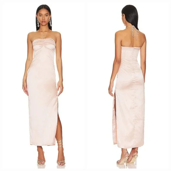 knee length dresses for ladies Giovanna Linen Maxi Dress main image 0